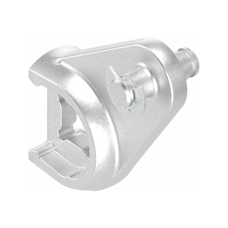 Stangtrækadapter til tunge, trykstøbt zink, offset=0, vandring=