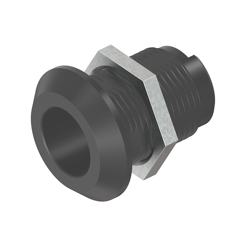 Låsehus, standard, glasfiberforstærket polyamid, D=32, GH=30, pladetykkelse=1,5-20 mm