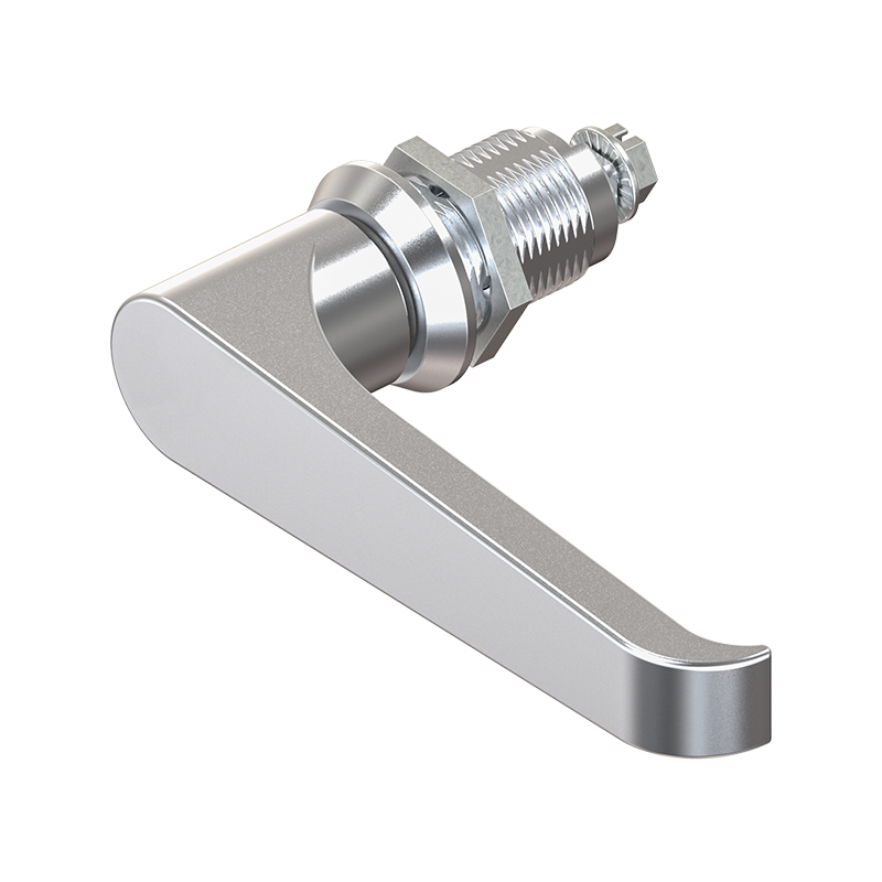 Låsehus med l-greb, uden lås, trykstøbt zink, L=105mm, GH=30mm, pladetykkelse=1,5-20mm