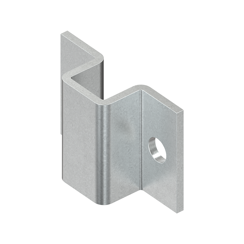 Stangføring, stål, påsvejsning, L=20, D=8