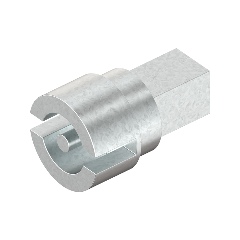 Indsats, DIN 3, trykstøbt zink, påsvejsning