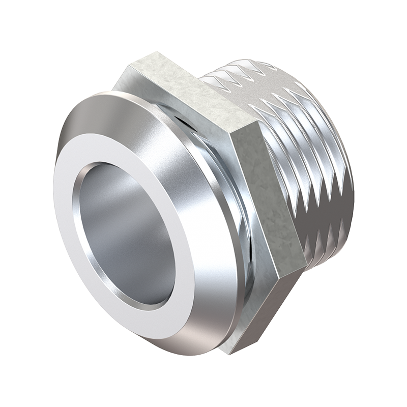 Nøgleskilt til stanglås, trykstøbt zink, påskruning, D=28, A-mål=26