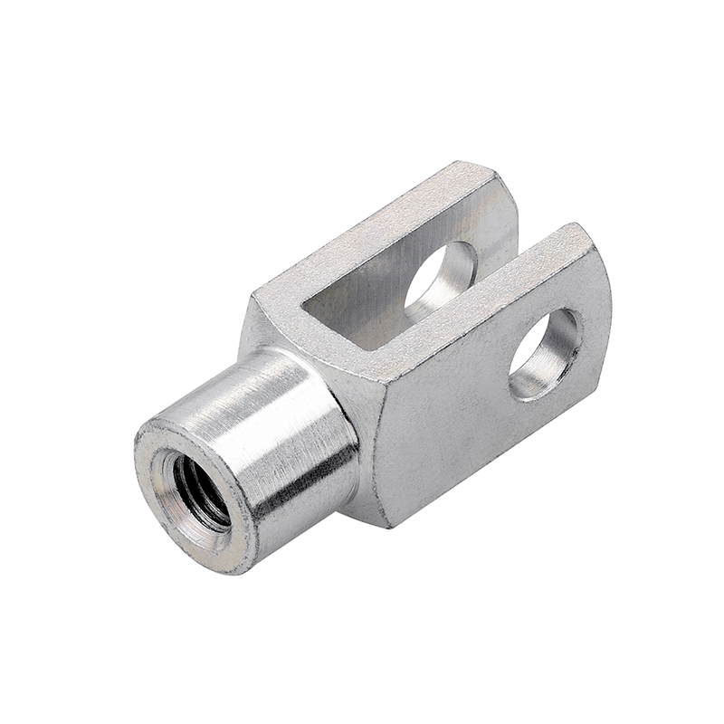 Endestykke, gaffel fitting, stål, M6, længde = 24 mm