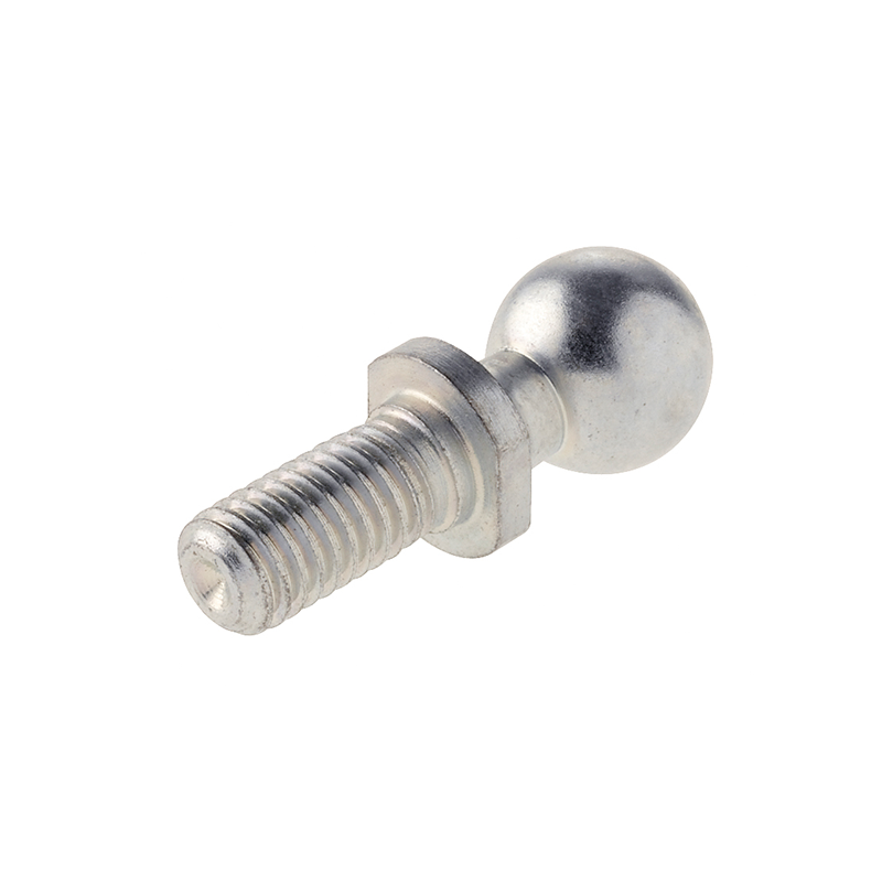 Endestykke, kuglehoved bolt, stål, M6