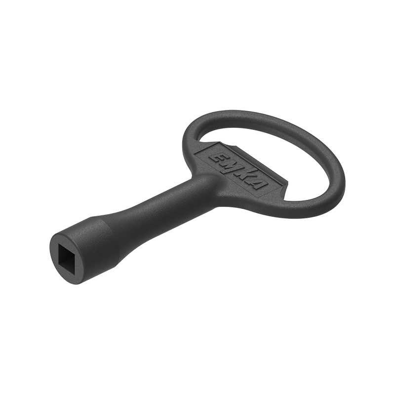 Nøgle, trykstøbt zink, firkant 6, L=78