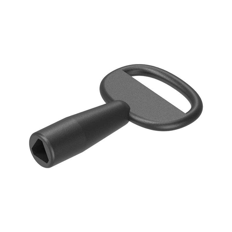 Nøgle, trykstøbt zink, trekant 6,5, L=55