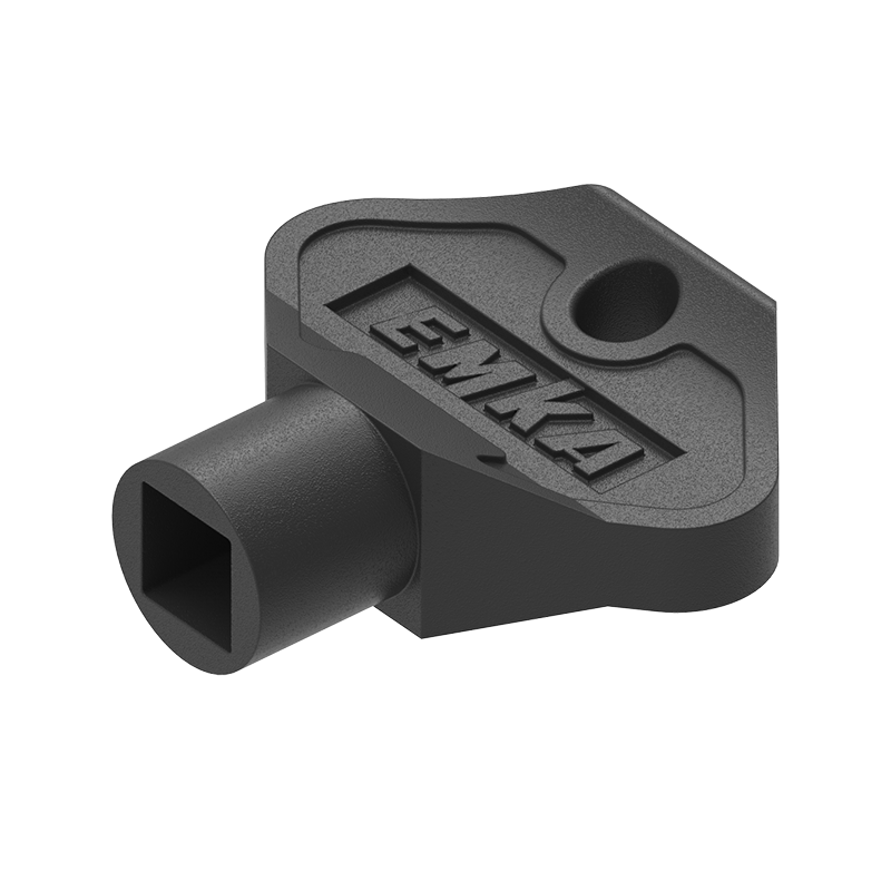 Nøgle, glasfiberforstærket polyamid, firkant 8, L=39