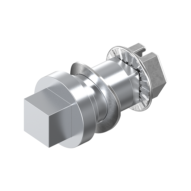 Indsats, firkant 6, trykstøbt zink, forkromet