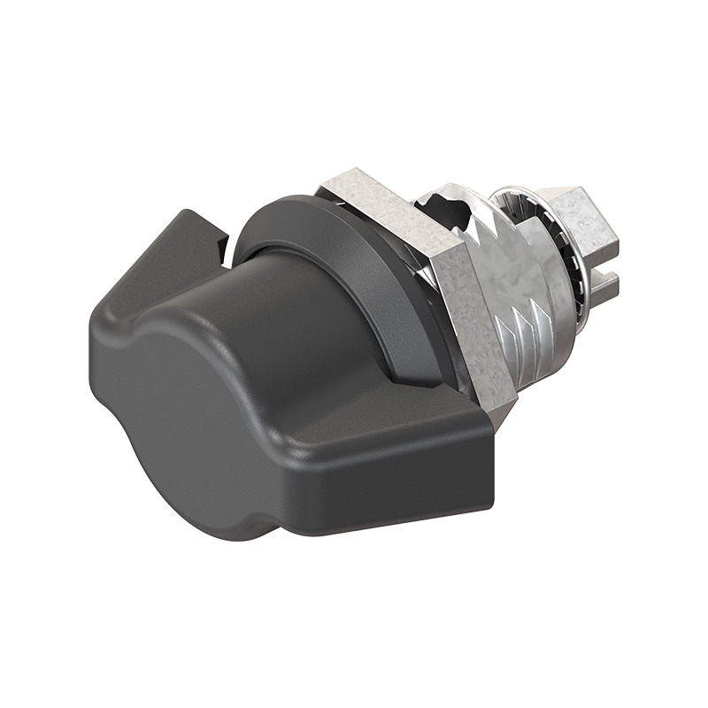 Låsehus med vingegreb, uden lås, trykstøbt zink, L=32mm, GH=13,5mm, pladetykkelse=0,5-5,5mm