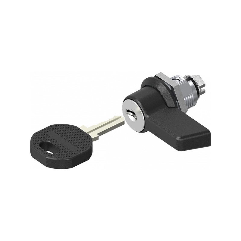 Låsehus med vingegreb, enslåsende ek2233x, trykstøbt zink, L=32mm, GH=13,5mm, pladetykkelse=0,5-5mm