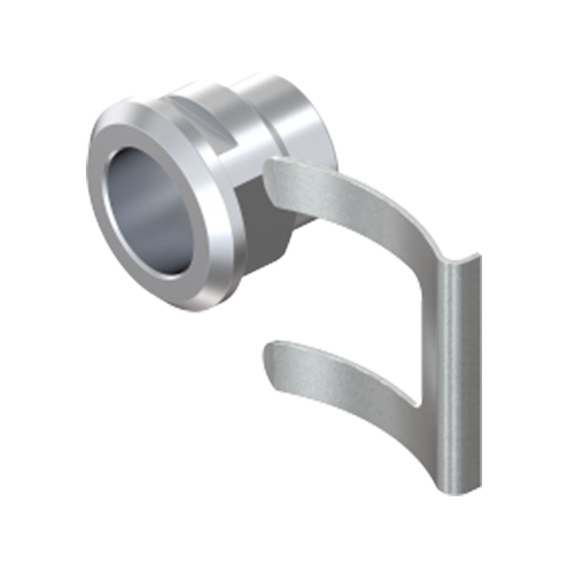 Låsehus, standard, trykstøbt zink, D=20, GH=13,5, pladetykkelse=0,75-2,2 mm