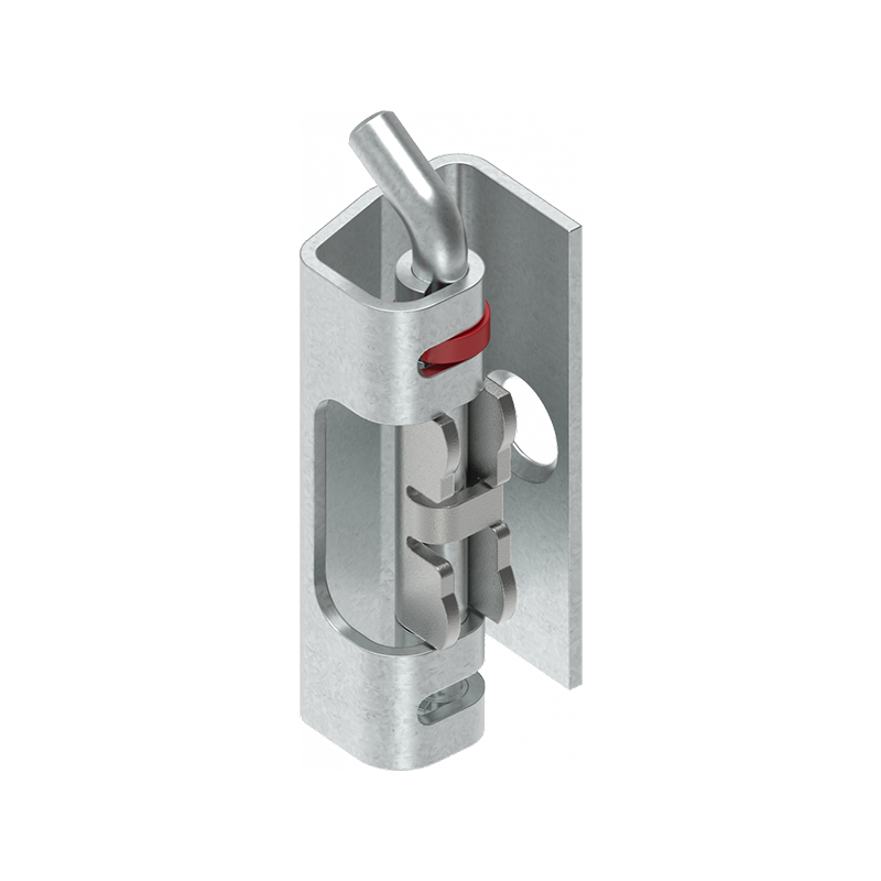 Kabinethængsel, stål, udvendig skjult, løs dorn, L=50, B=18,5, H=25