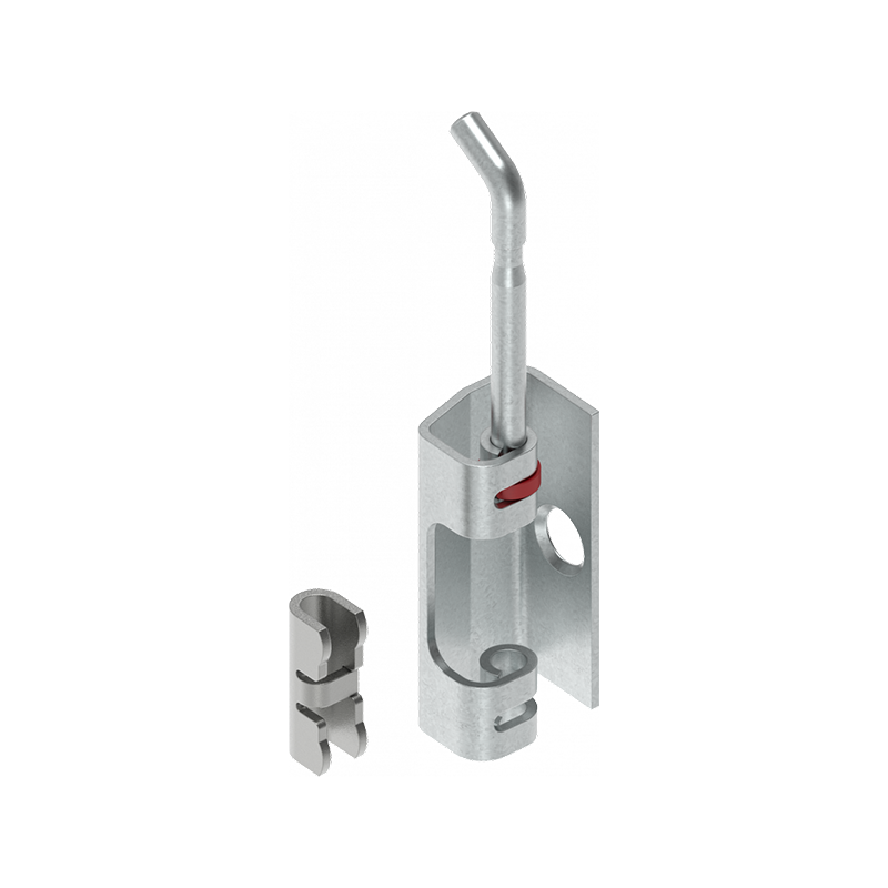 Kabinethængsel, stål, udvendig skjult, løs dorn, L=50, B=18,5, H=25