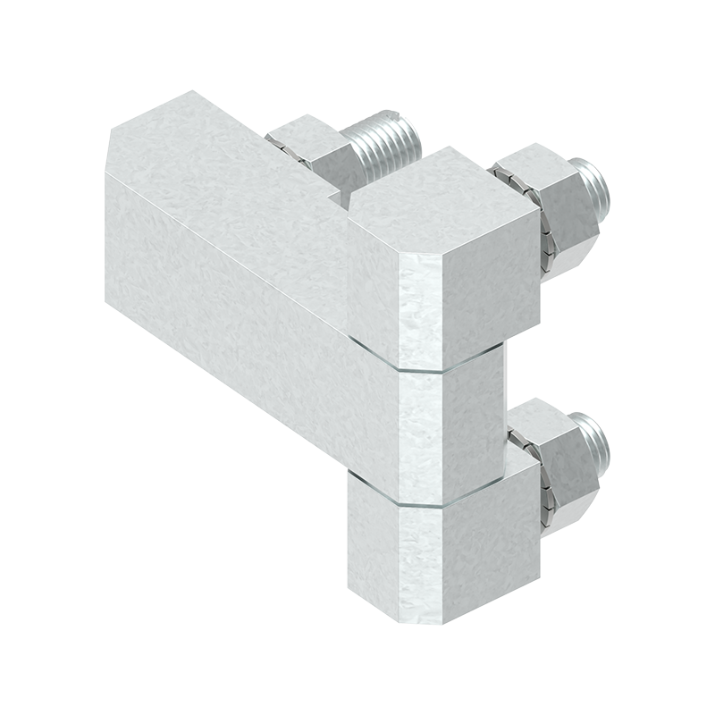 Kabinethængsel, stål, indvendig synlig, fast dorn, L=51, B=61, H=18