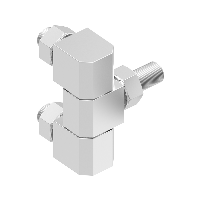 Kabinethængsel, rustfrit stål, udvendig synlig, fast dorn, L=49, B=18, H=16