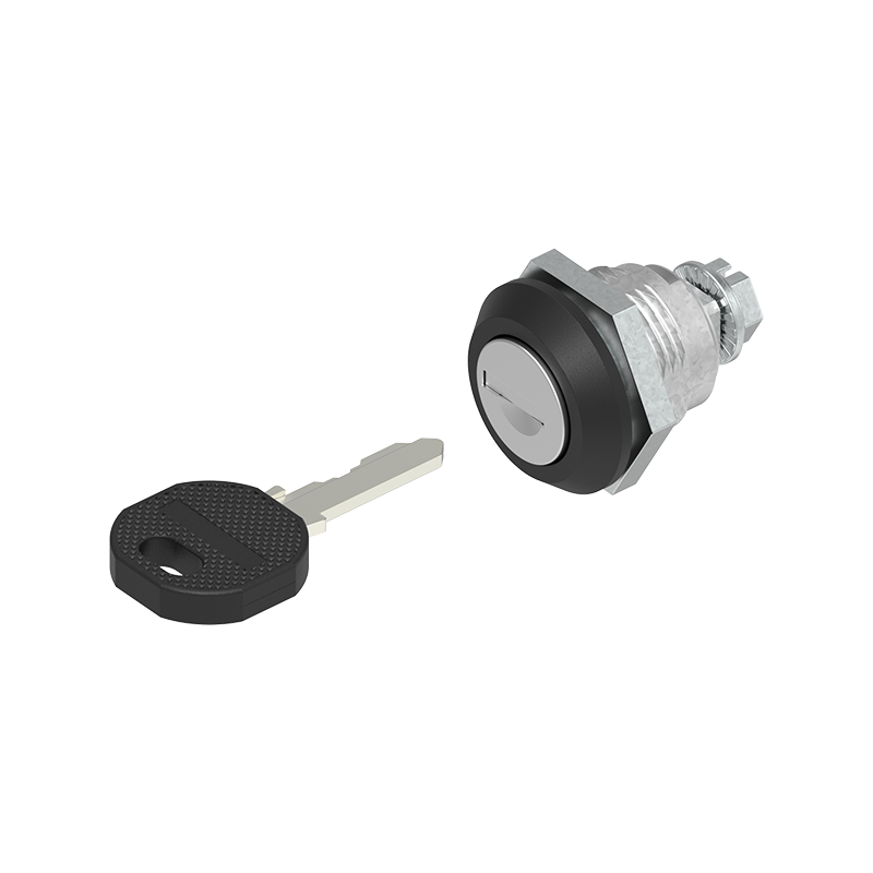 Låsehus med cylinderlås, enslåsende ek333, trykstøbt zink, L=mm, GH=18mm, pladetykkelse=1,2-8mm