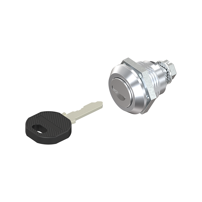 Låsehus med cylinderlås, enslåsende ek333, trykstøbt zink, L=mm, GH=18mm, pladetykkelse=1,2-8mm