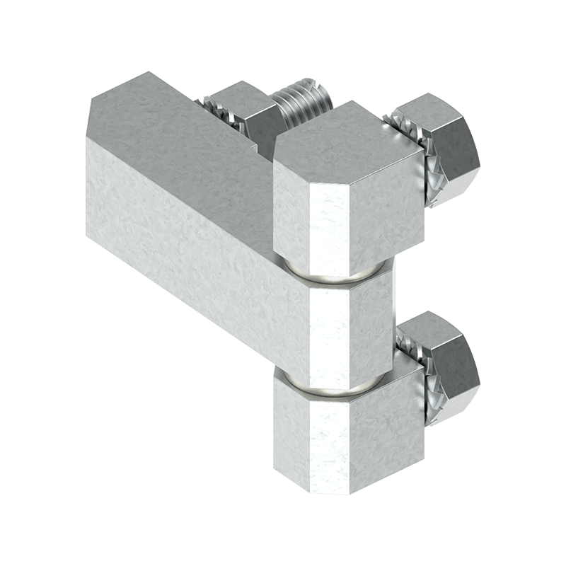 Kabinethængsel, stål, indvendig synlig, fast dorn, L=40,2, B=45, H=13,5