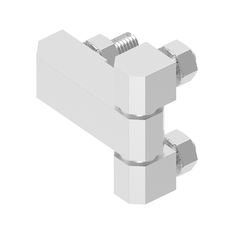 Kabinethængsel, rustfrit stål, indvendig synlig, fast dorn, L=40,2, B=45, H=13,5