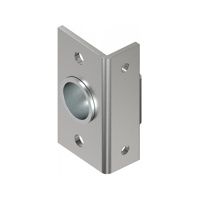 Låsehus, standard, stål, D=20, GH=20, pladetykkelse=1,5 mm