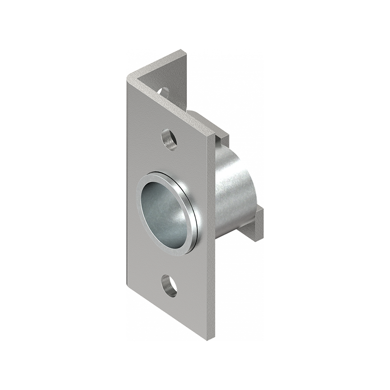 Låsehus, standard, stål, D=20, GH=20, pladetykkelse=1,5 mm