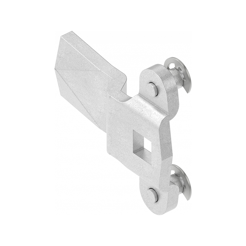 Tunge, stangtræk, stål, L=45, B=20, offset højde=7 mm