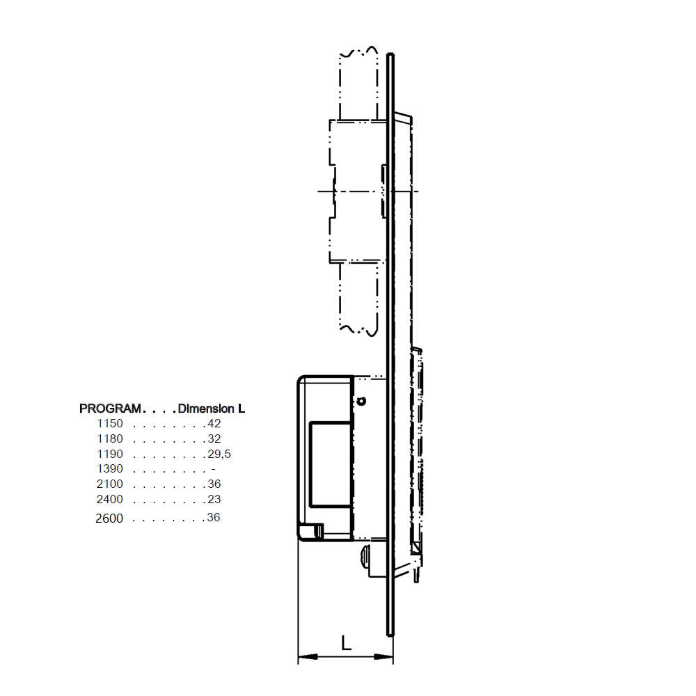 Låsesæt, glasfiberforstærket polyamid, cylinderlås
