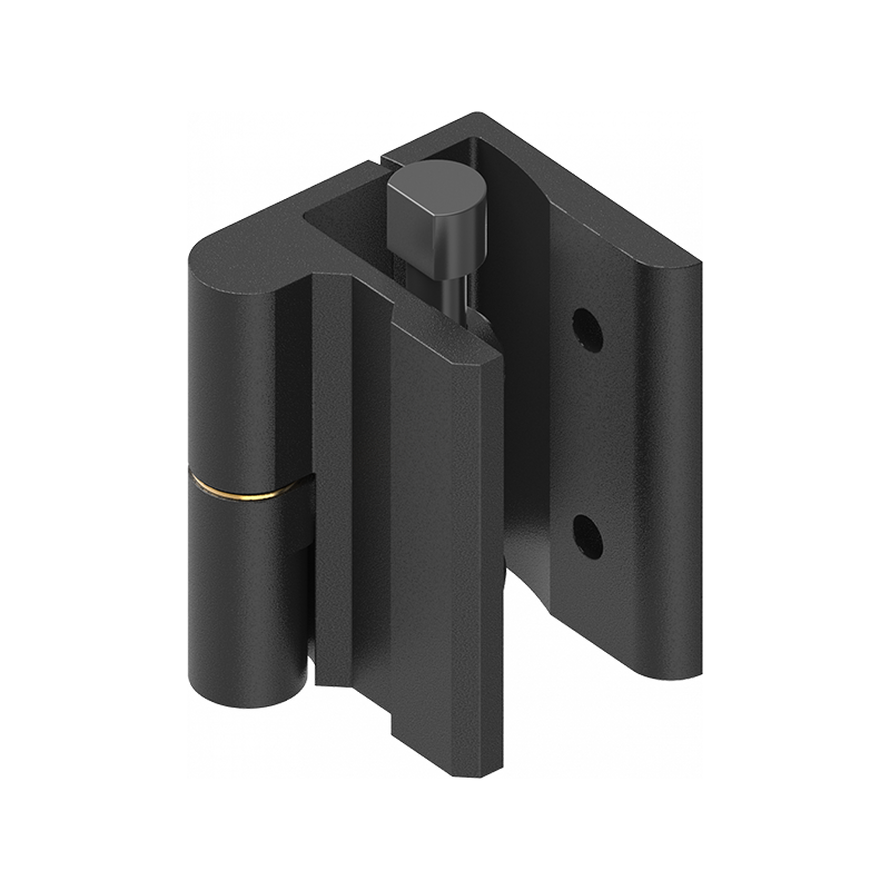 Kabinethængsel, venstre, trykstøbt zink, udvendig synlig, lift off dorn, L=50, B=35,5, H=41