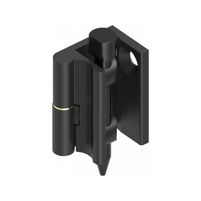 Kabinethængsel, venstre, trykstøbt zink, udvendig synlig, lift off dorn, L=40, B=20, H=30