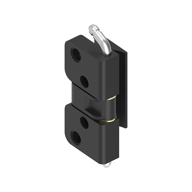 Kabinethængsel, trykstøbt zink, udvendig skjult, løs dorn, L=63, B=29, H=25