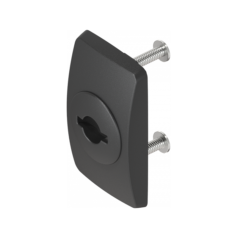 Nøgleskilt til svinggreb, glasfiberforstærket polyamid, indsats, L=60, B=35, H=11, Pladetykkelse=1,5-2