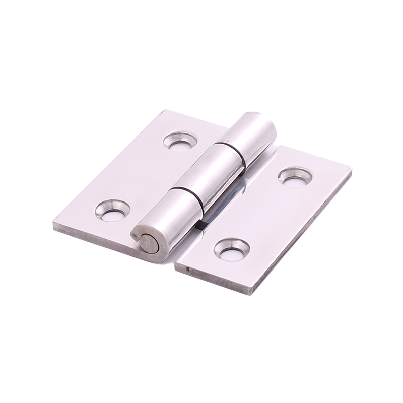 Kanthængsel med huller, rustfrit stål, L=40, B=40, T=2