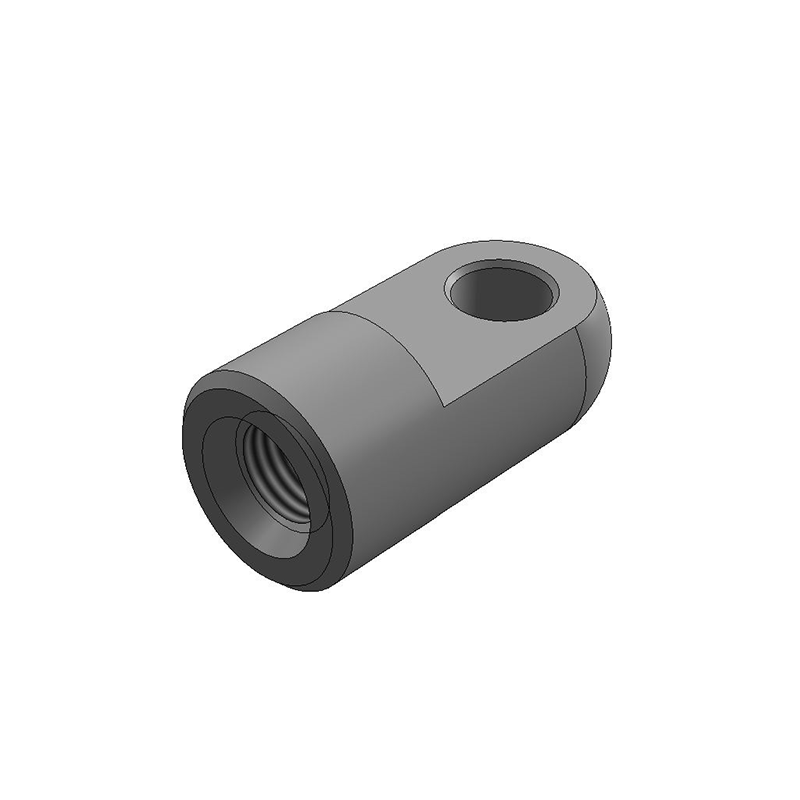 Endestykke, øje fitting, stål, M8, længde = 22 mm