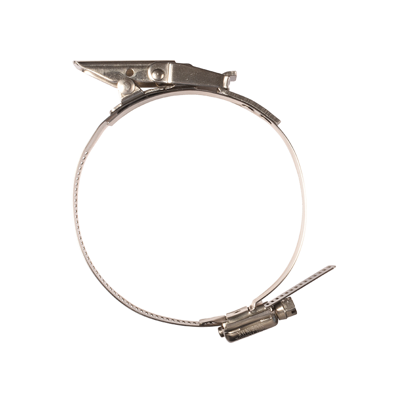 Komplet spændebånd, rustfrit stål, Diameter interval: 70-115mm, T= 0,7mm