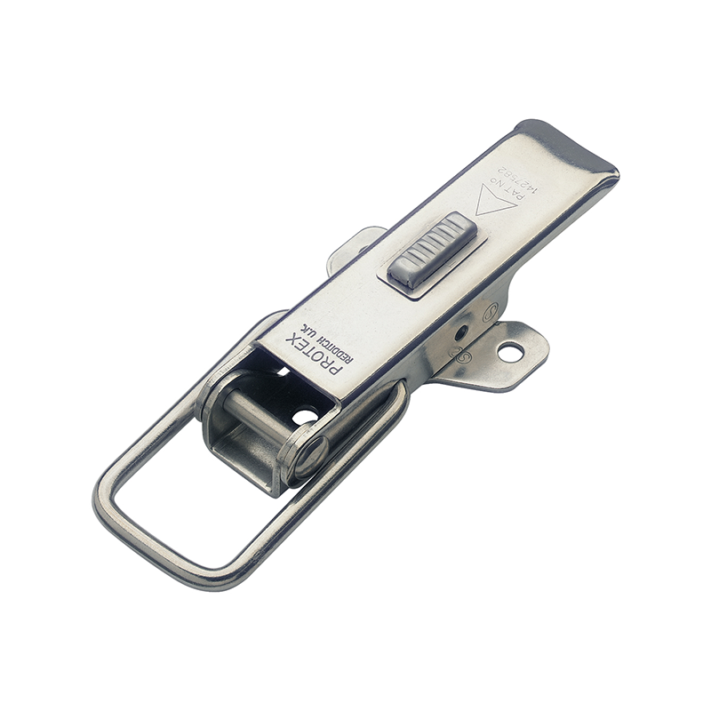 Snaplås, rustfrit stål, L=129,8, B=50,8, H=21,8, ikke justerbar