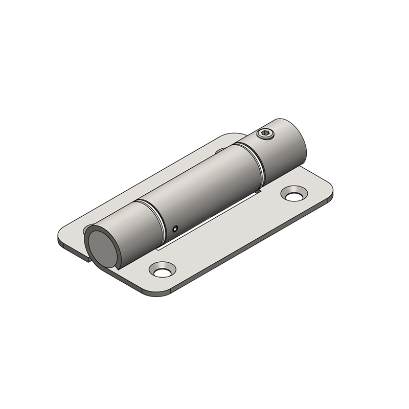 Fjederhængsel, stål, begge retninger, justerbar, L=90, B=52, H=18