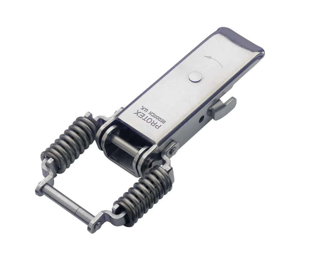 Snaplås, rustfrit stål, L=117,4, B=54, H=17,9, ikke justerbar