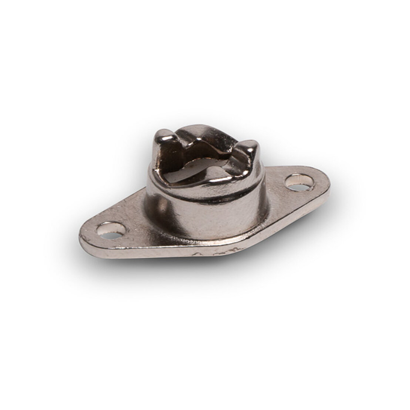 Underdel, trykstøbt zink, forniklet overflade, tykkelse=2, højde=13,2