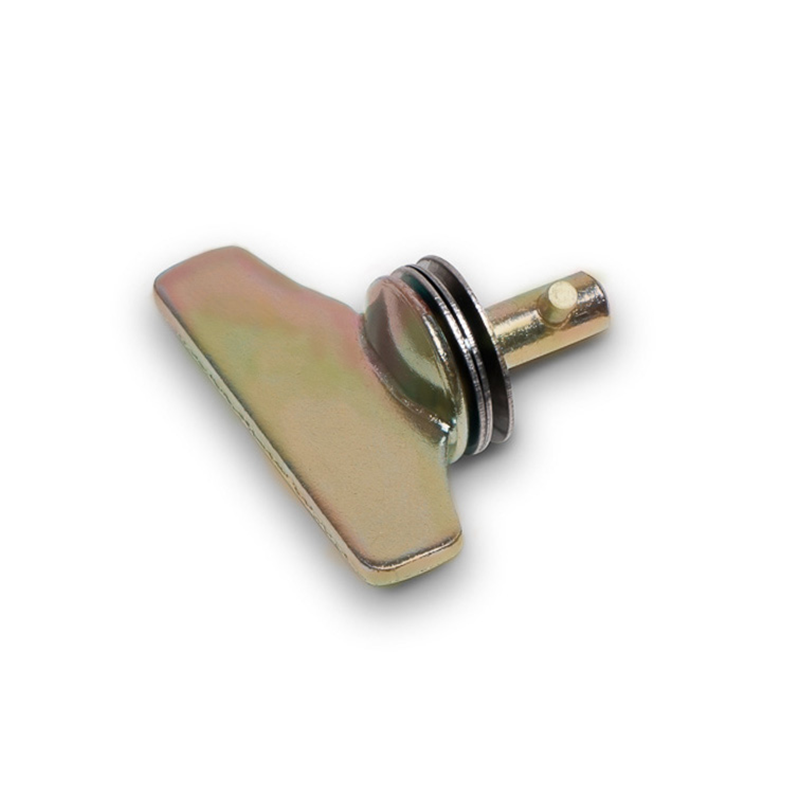 Låsebolt, stål, elforzinket gulkromateret overflade, stiftlængde=14,9mm, klembredde=2,3-2,9mm