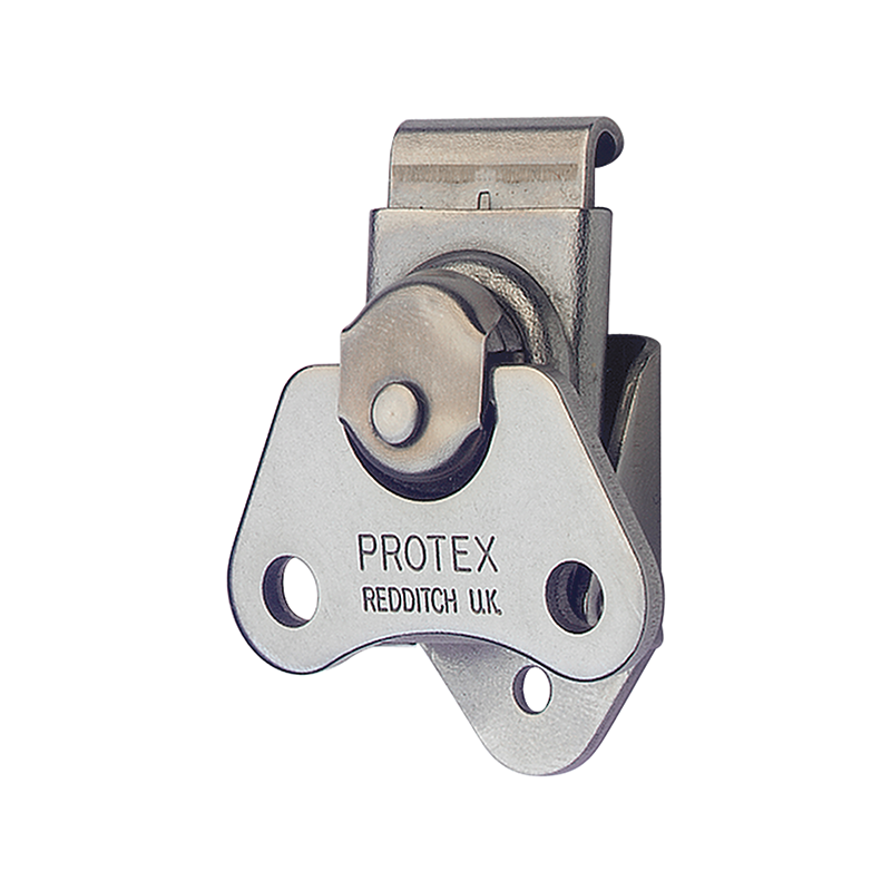 Butterflylås, rustfrit stål, L=47,7, B=38,9, H=15,2, uden hængelås