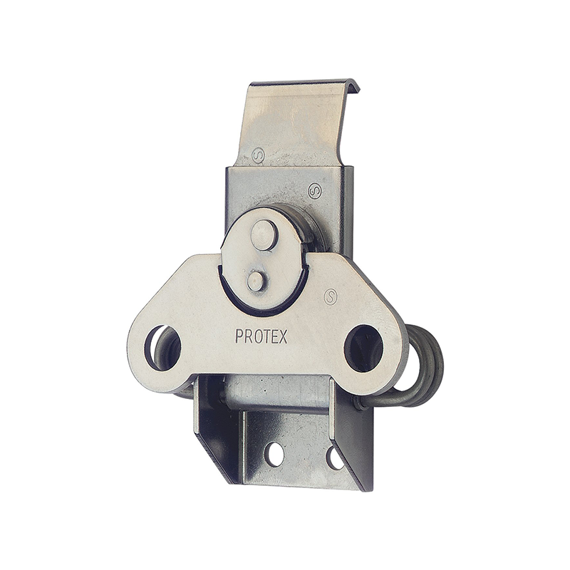 Butterflylås, rustfrit stål, L=84,7, B=77,2, H=17,9, uden hængelås