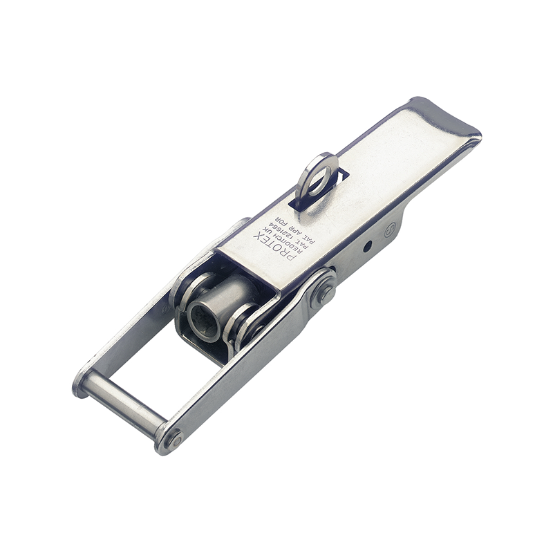 Snaplås, rustfrit stål, L=142,7, B=35,7, H=31,6, justerbar