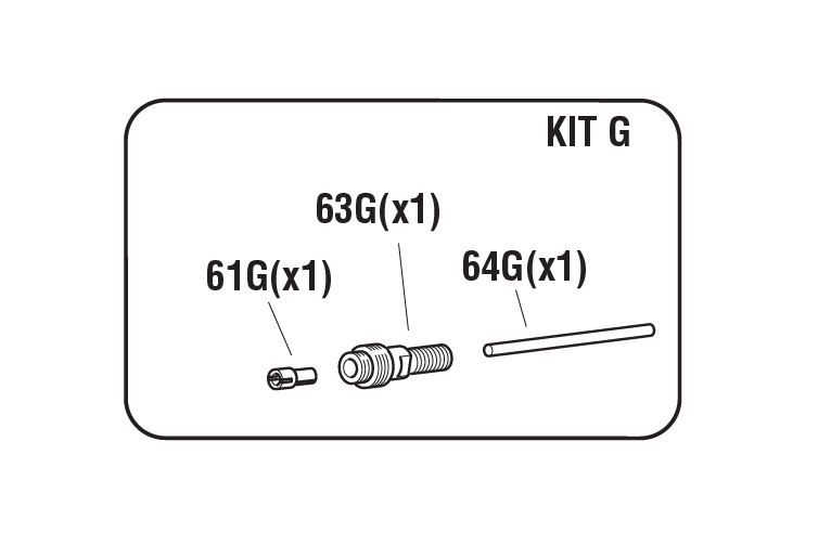 Reservedel til nitteværktøj, Kegleholder kit, til serie RAC 180/2200