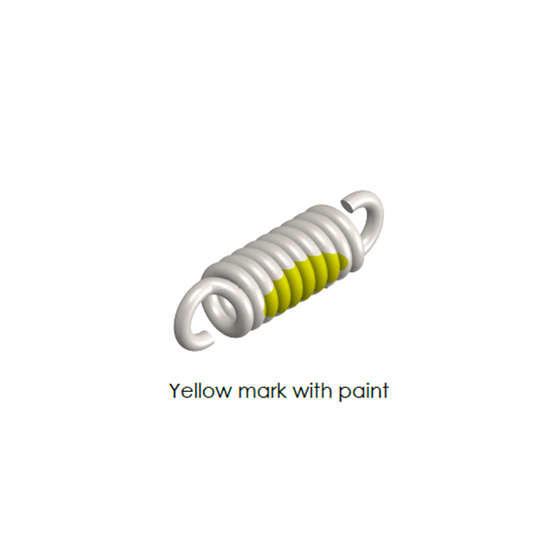 Trækfjeder, stål, d=4mm, Dm=14mm, Lo=58,8mm