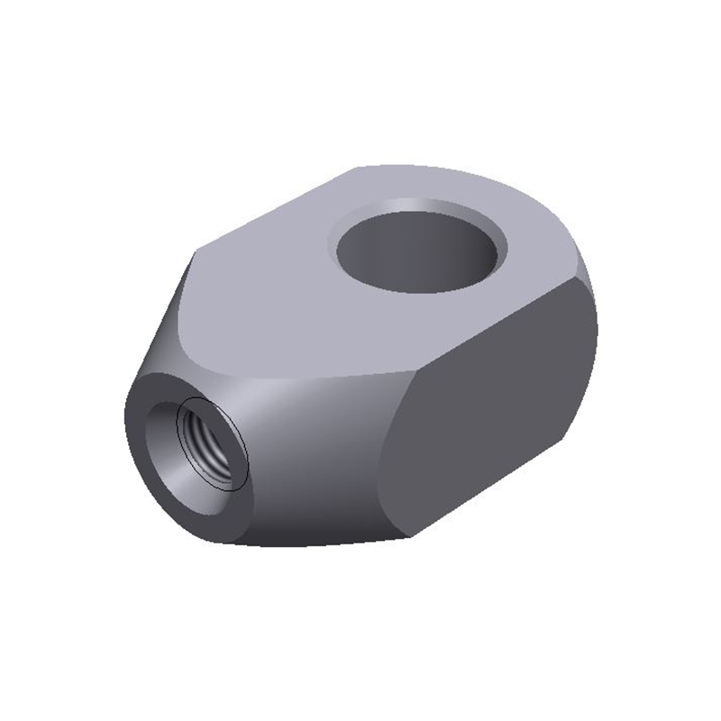 Endestykke, øje fitting, stål, M8, længde = 27 mm