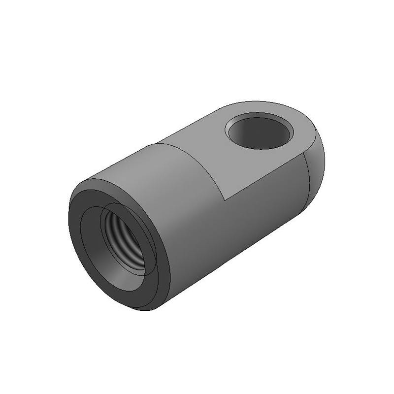 Endestykke, øje fitting, rustfrit stål, M10, længde = 27 mm