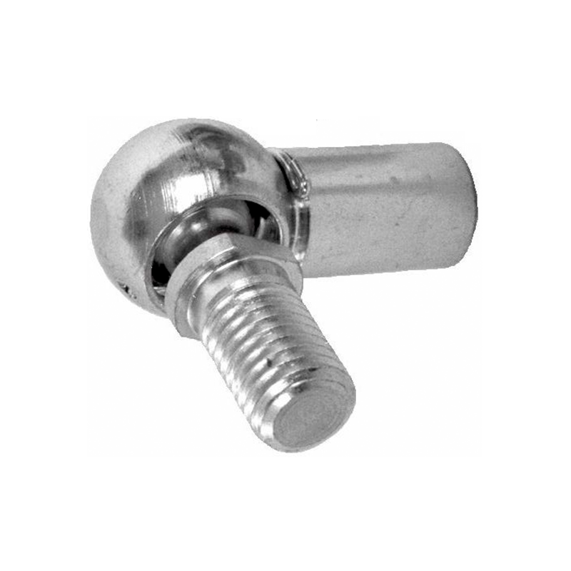 Endestykke, vinkel fitting, stål, M10, længde = 35 mm