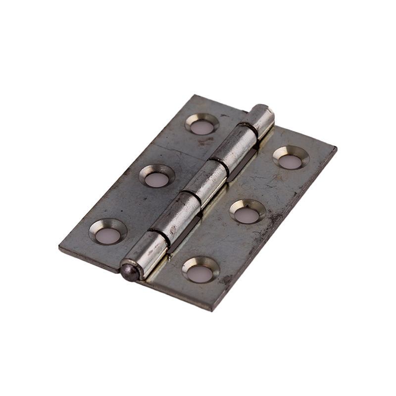 Kanthængsel med huller, stål, L=50, B=31, T=1,25