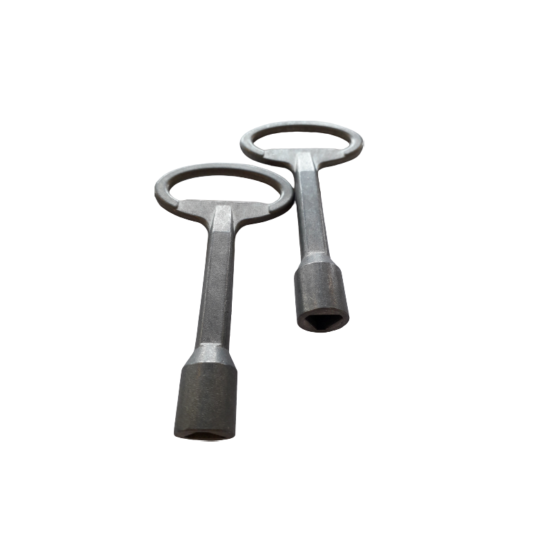 Nøgle, trykstøbt zink, trekant 8, L=95