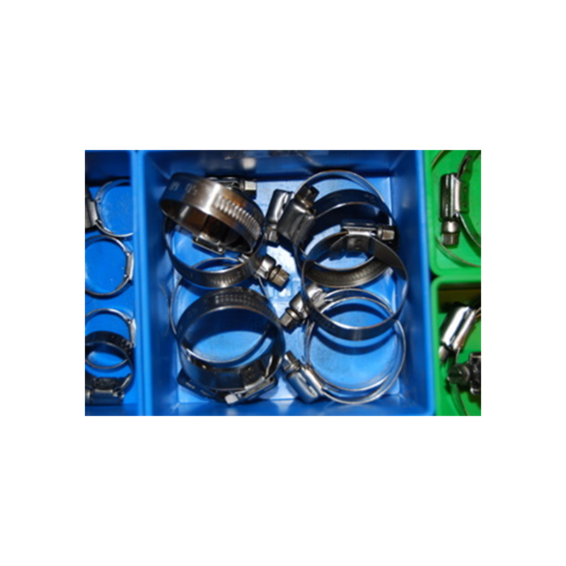 Komplet spændebånd, syrefast stål, Diameter interval: 26-38mm